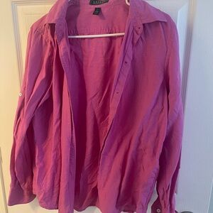 Ralph Lauren Fuchsia Linen Shirt